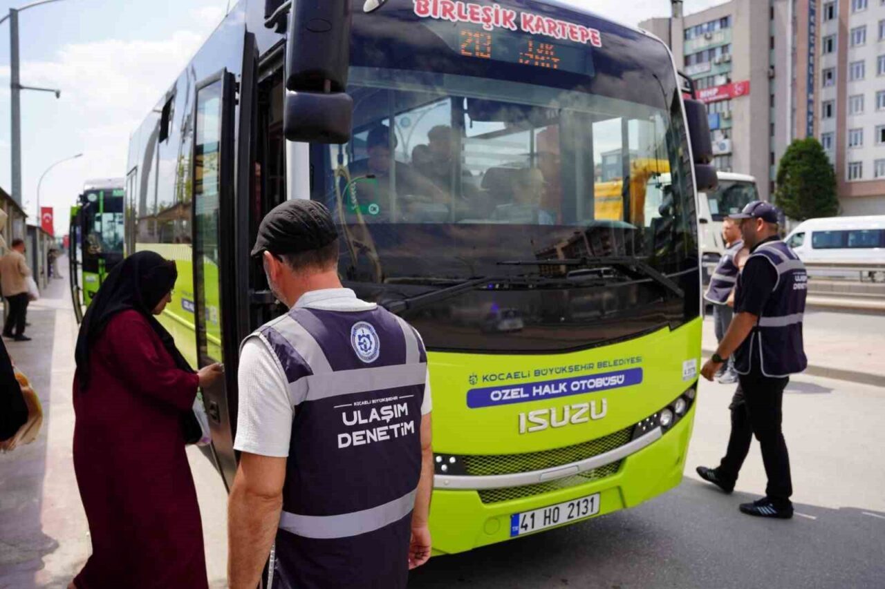 Kocaeli Büyükşehir Belediyesi, toplu taşıma araçlarındaki klima sistemlerini denetleyerek vatandaşların